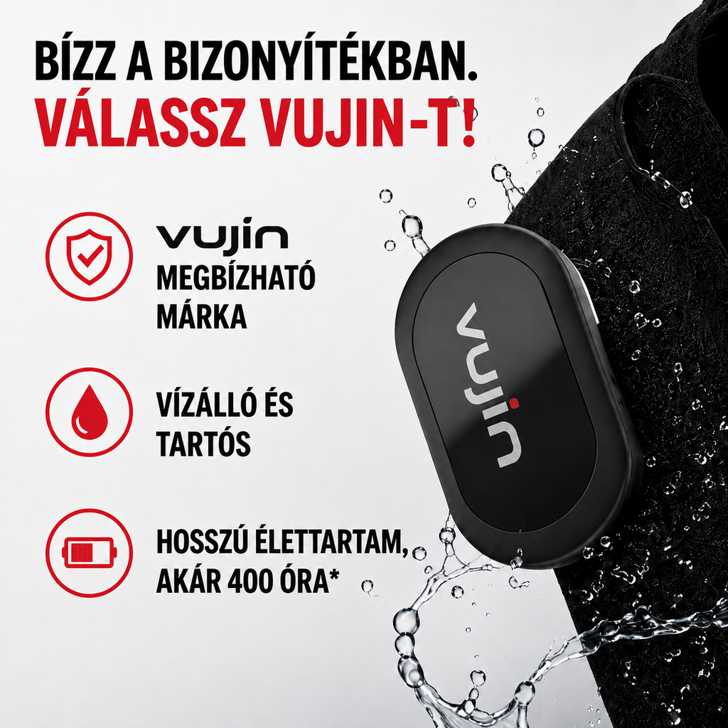 Vezeték nélküli pulzusmérő mellkaspánt sporthoz és edzéshez